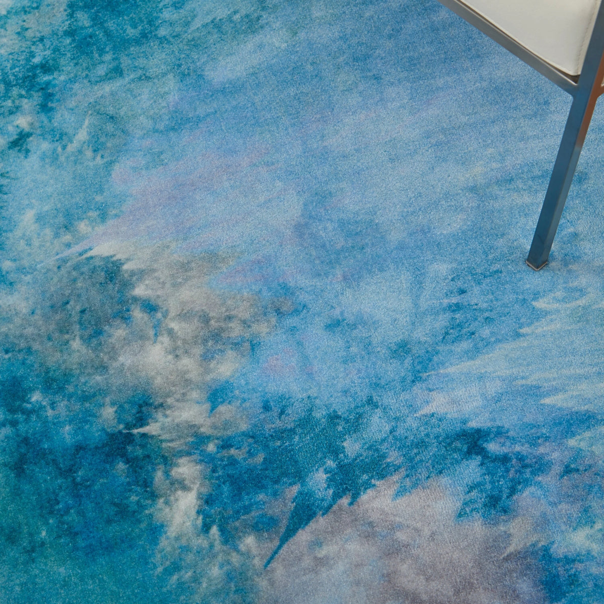 Seafoam Green Fabric Indoor Rug L956299