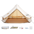 Canvas Bell Tent with Stove Jacket Waterproof 4 Seasons O158957