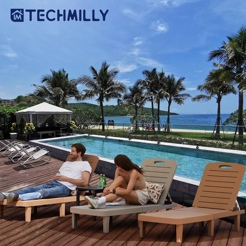 Oversized Outdoor Lounge Chair with Cup P200684
