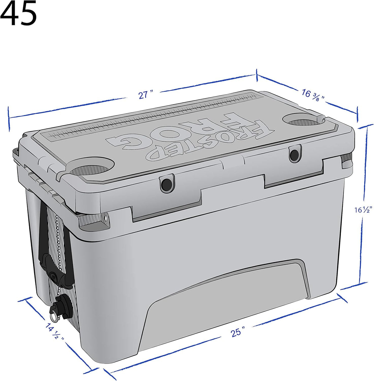 Green and Black Camo 45 Quart Insulated Cooler E428908