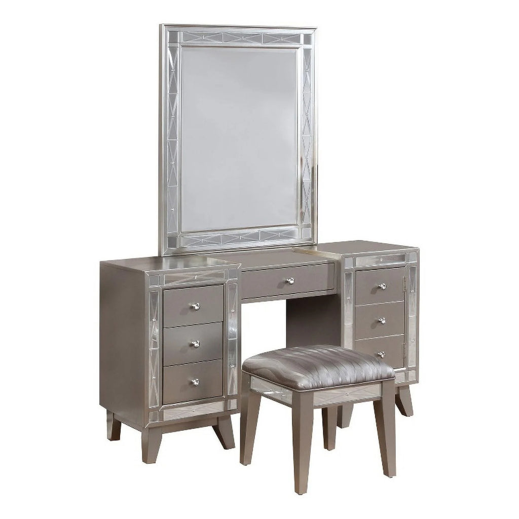 Contemporary Wood 3-piece Vanity Set O142