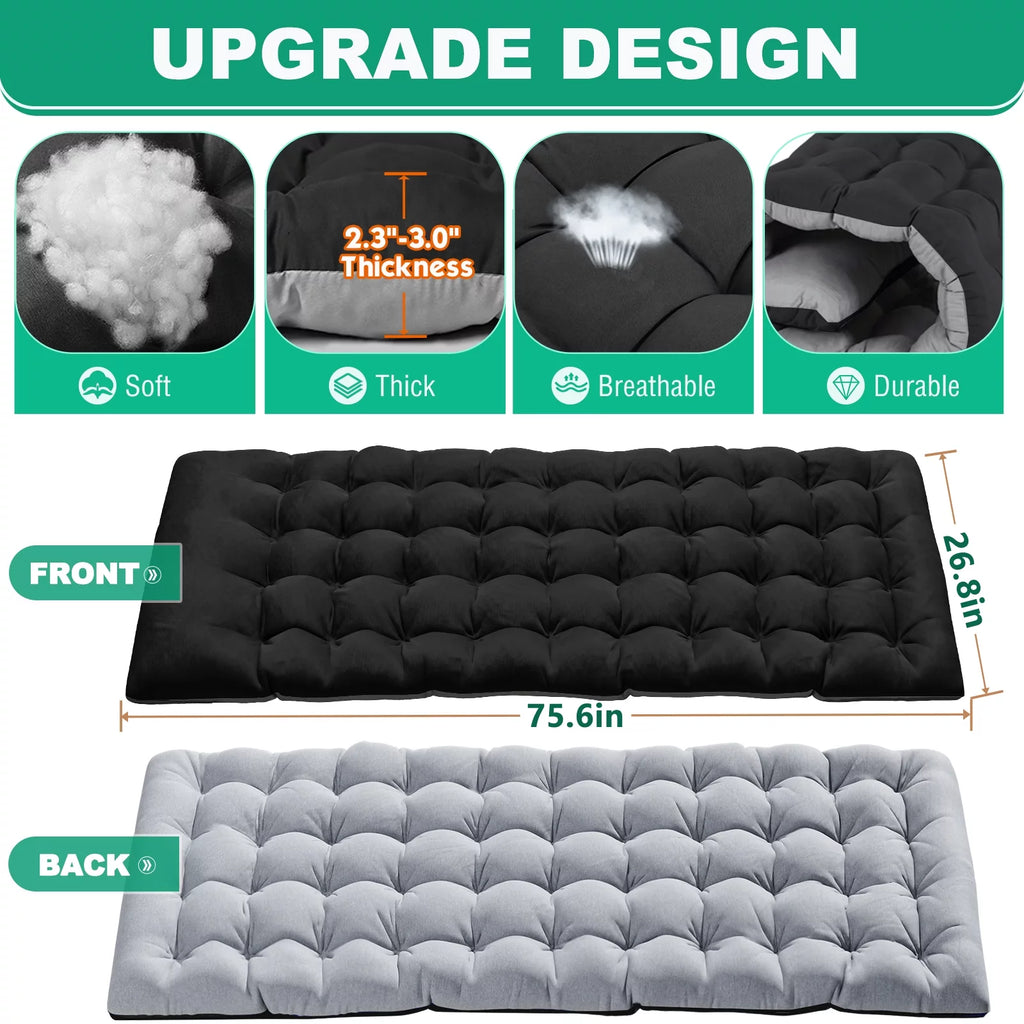 Folding Camping Cot with Mattress and Pillow D316