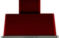 40 in. Burgundy Wall Mount Range Hood with 600 CFM Blower P573