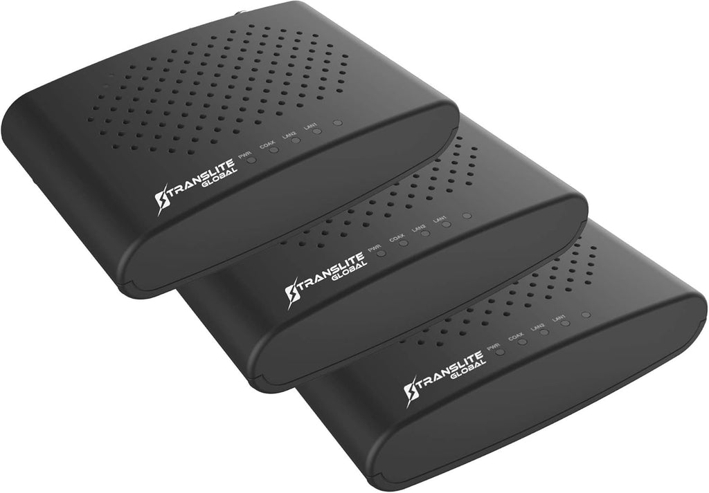 2 Gigabit Ethernet Ports Ethernet Over Coaxial Adapter 2 Pack I93640