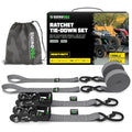 Heavy Duty Ratchet Straps 4-Pack Black D343