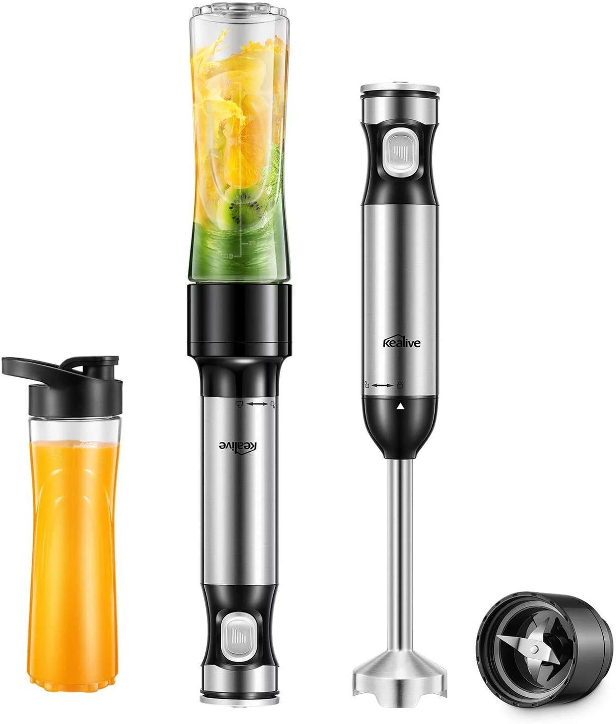 12-Speed Hand Blender with 20oz Portable Bottle K839