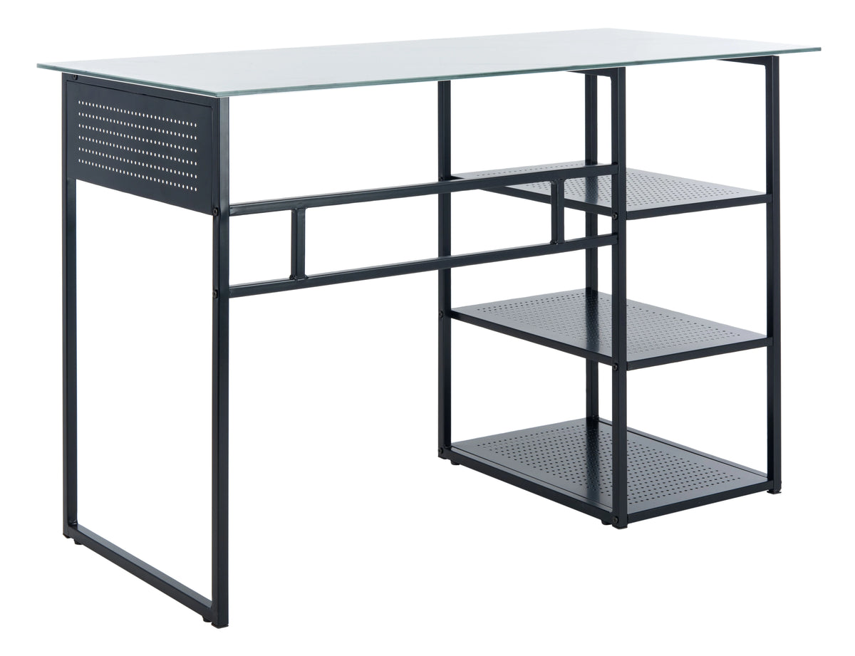 White Marble Glass Writing Desk M64949