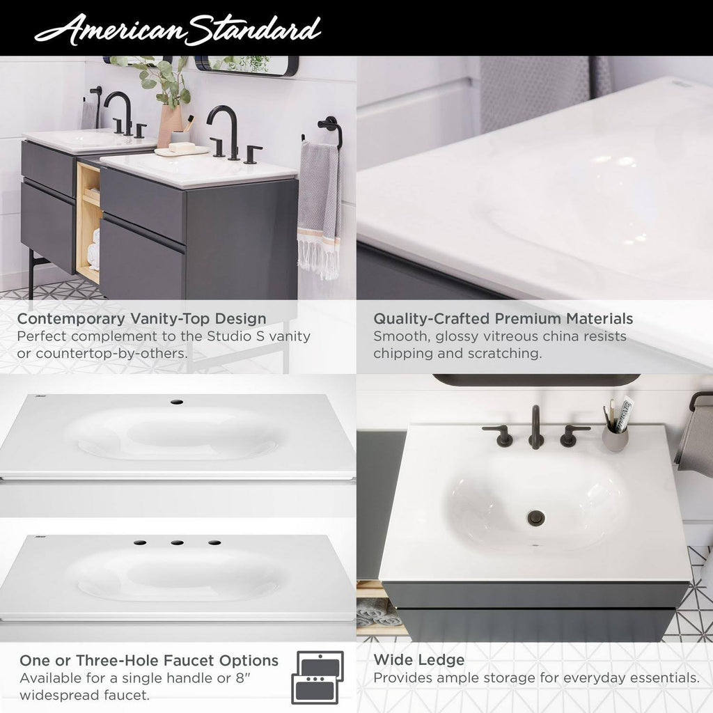 White 33 in. Vanity Top Sink R944852