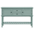 Green Console Table with 2 Drawers, 2 Cabinets and 1 Shelf W422638