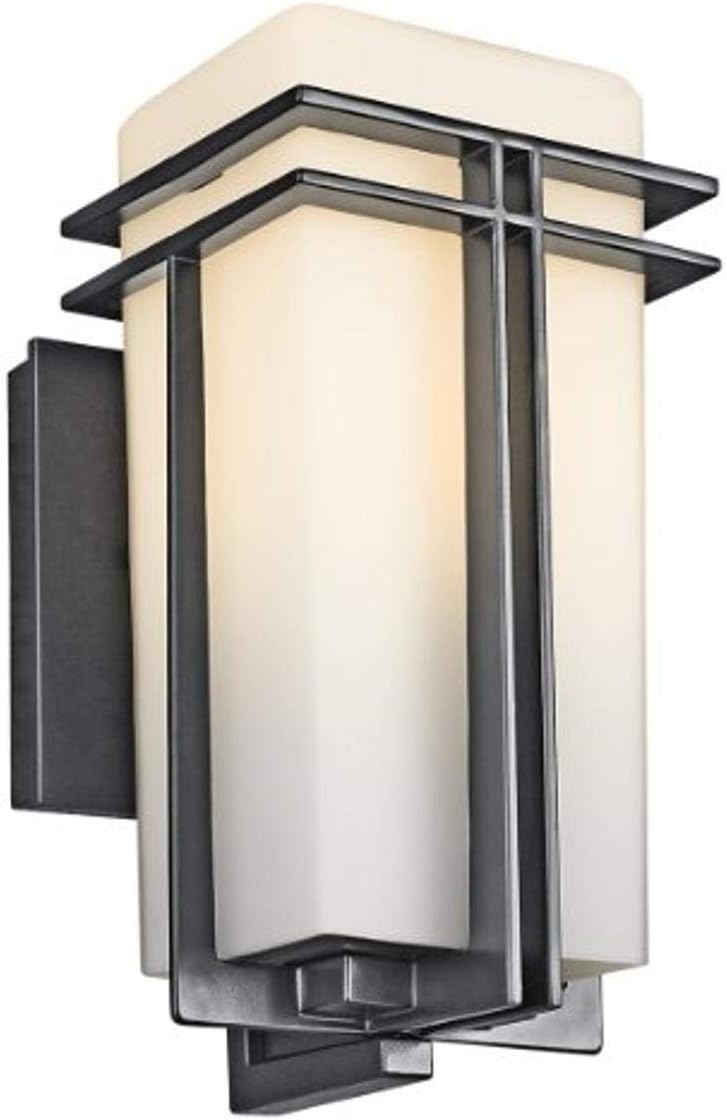 1 Light Black Outdoor Wall Light F90725