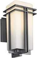 1 Light Black Outdoor Wall Light F90725