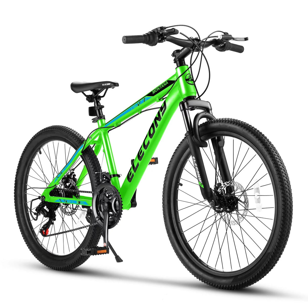 24 inch Mountain Bike with 21 Speed Drive, Dual Disc Brake, Front Suspension X814971