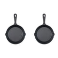 2pcs Mini Cast Iron Skillet Non-stick Frying Pan I199100