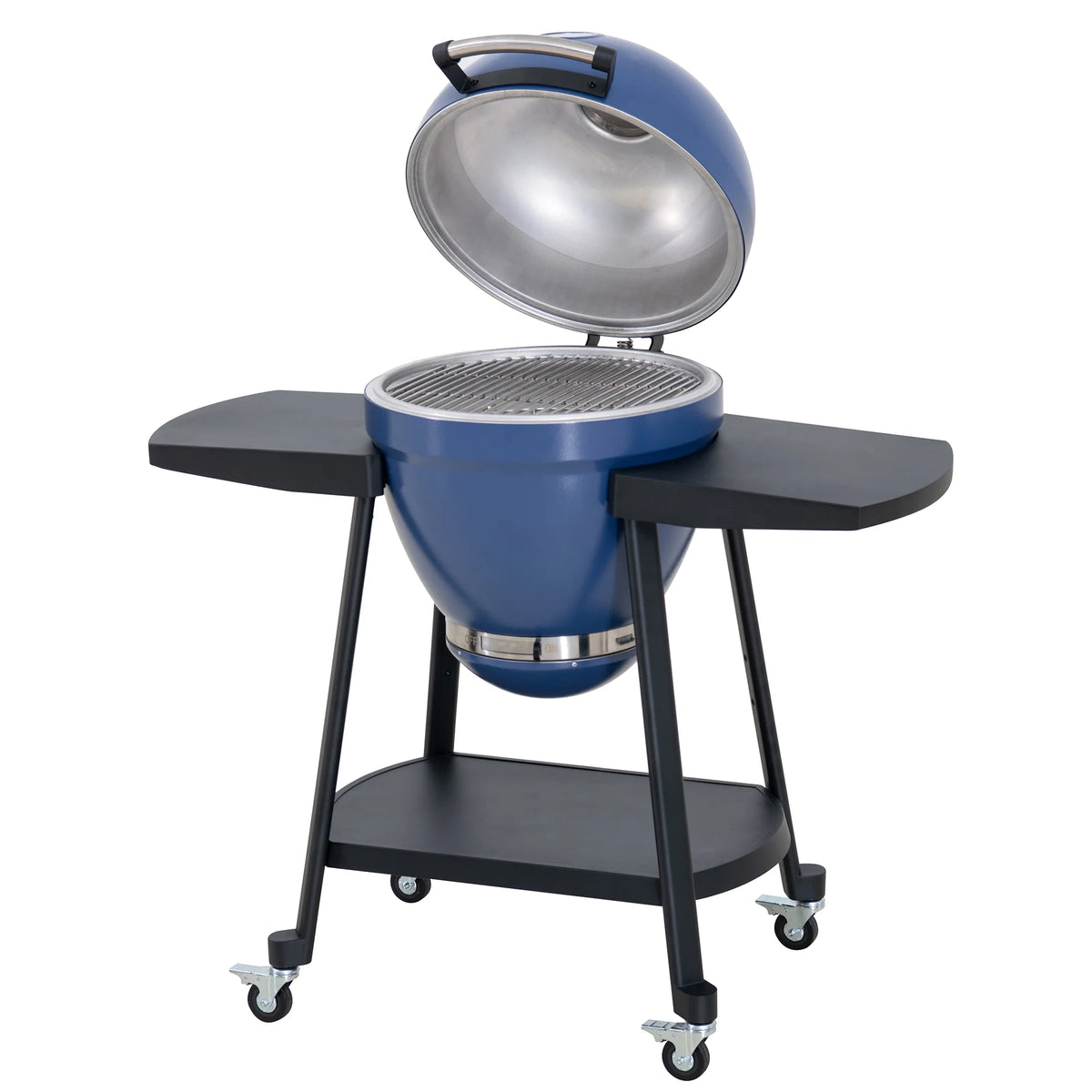 Green Egg-shaped Grill with Pizza Plate J687124