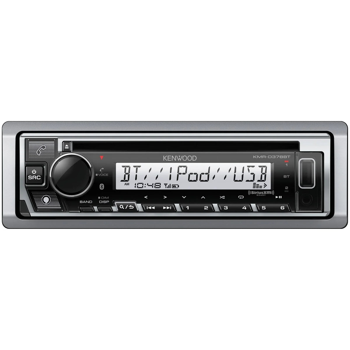 Single-DIN In-Dash CD Receiver with Bluetooth C345