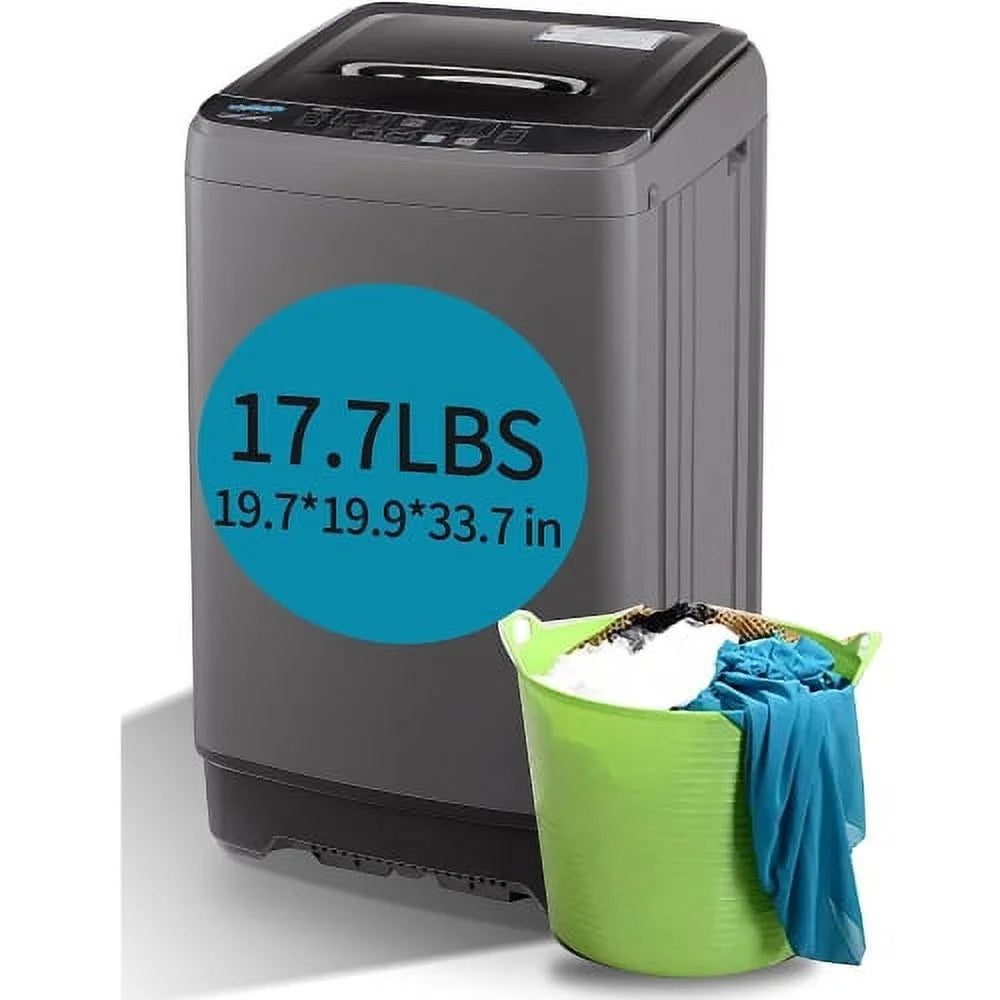 17.7 lbs Portable Compact Washing Machine with Drain Pump D758