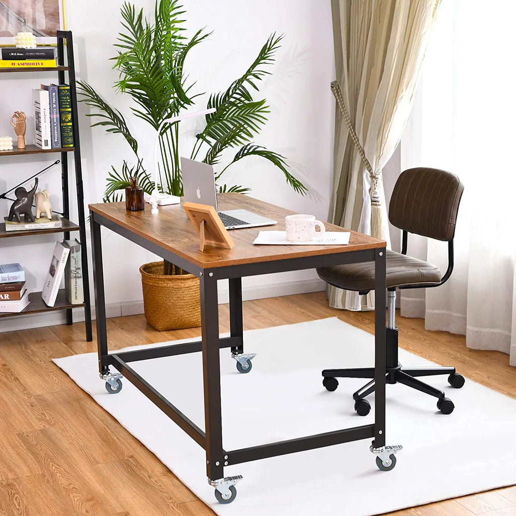 Rolling Computer Desk with 4 Wheels M891
