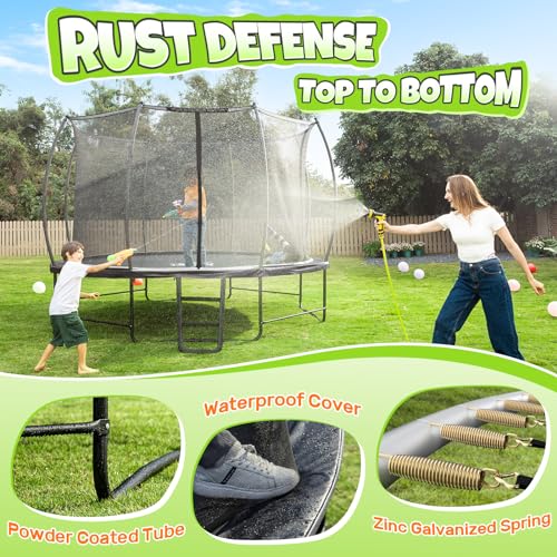 8FT Recreational Trampoline with Enclosure L662253