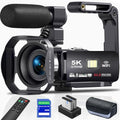 5K Video Camera 64MP Camcorder 18X Zoom WiFi Digital Camera E29215