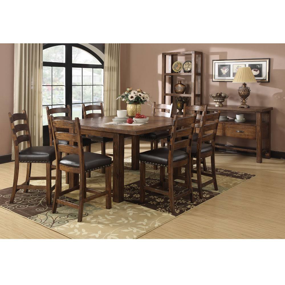 Brown Bonded Leather Upholstered Barstool, 2 Pack P925492
