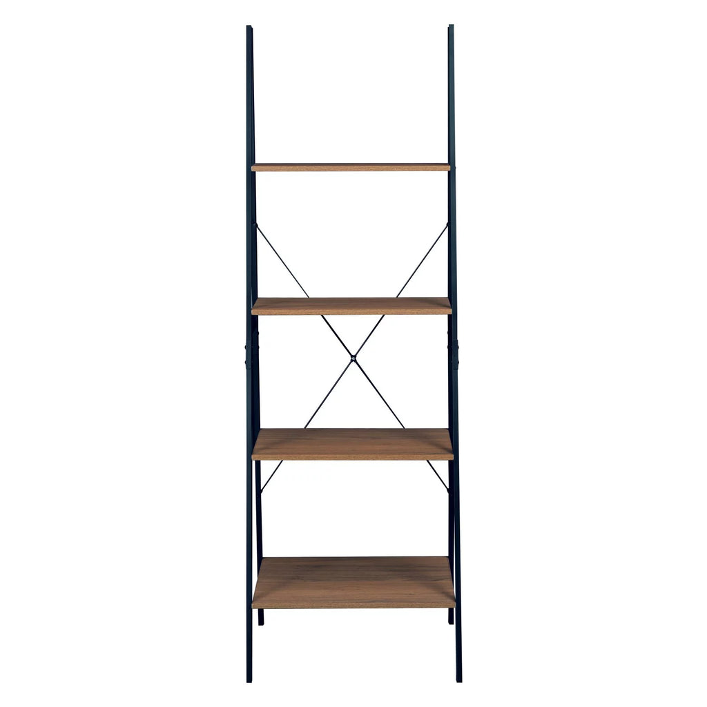 72 in. Urban Walnut Ladder Bookcase L839