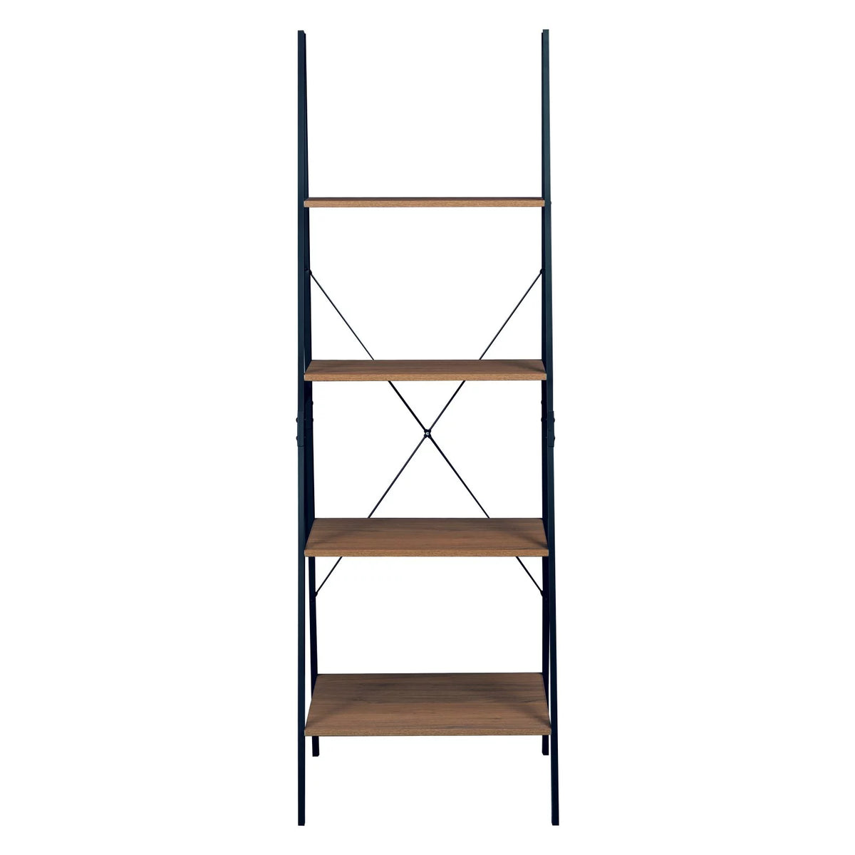 72 in. Urban Walnut Ladder Bookcase L839