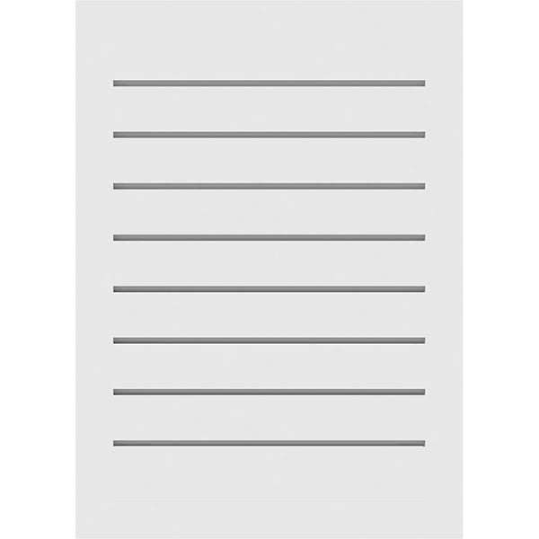 Vertical Surface Mount PVC Gable Vent S10469