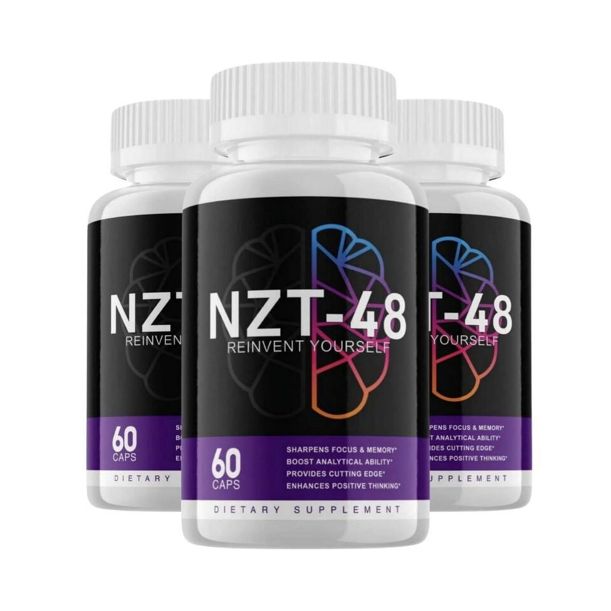 60 Capsules (3 Pack) Brain Booster E7744