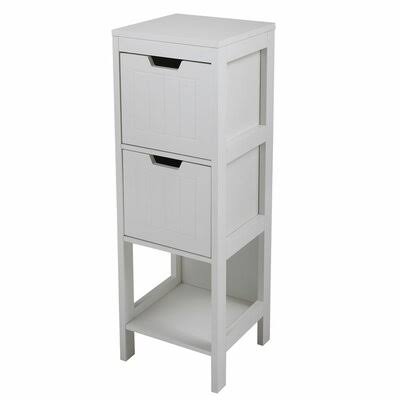 Tall Cabinet with 2 Drawers and 1 Open Shelf R678328