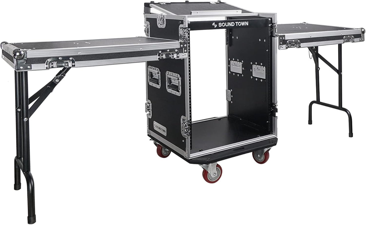 14U PA DJ Rack/Road ATA Case with 11U Slant Mixer Top Y9361