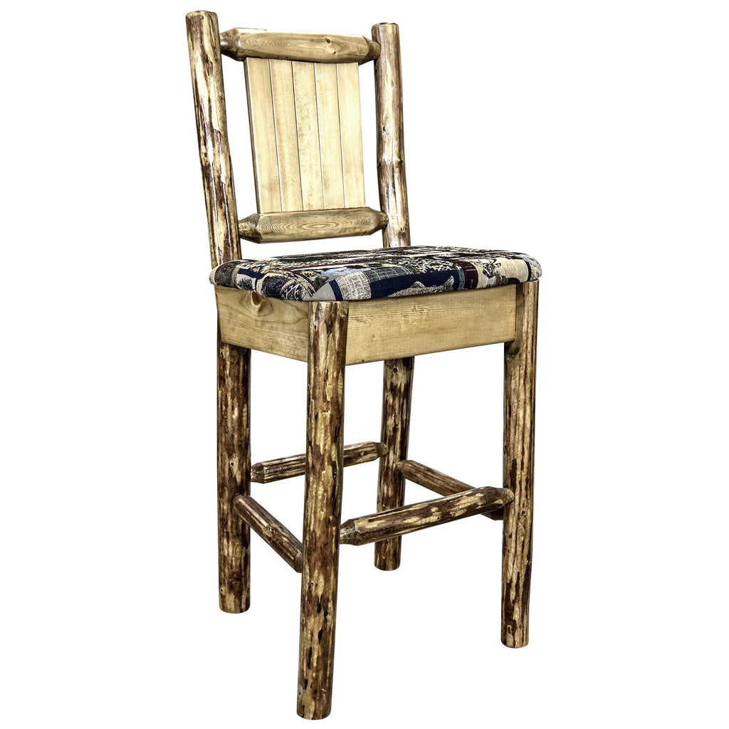 Woodland Upholstery Barstool with Back Z209