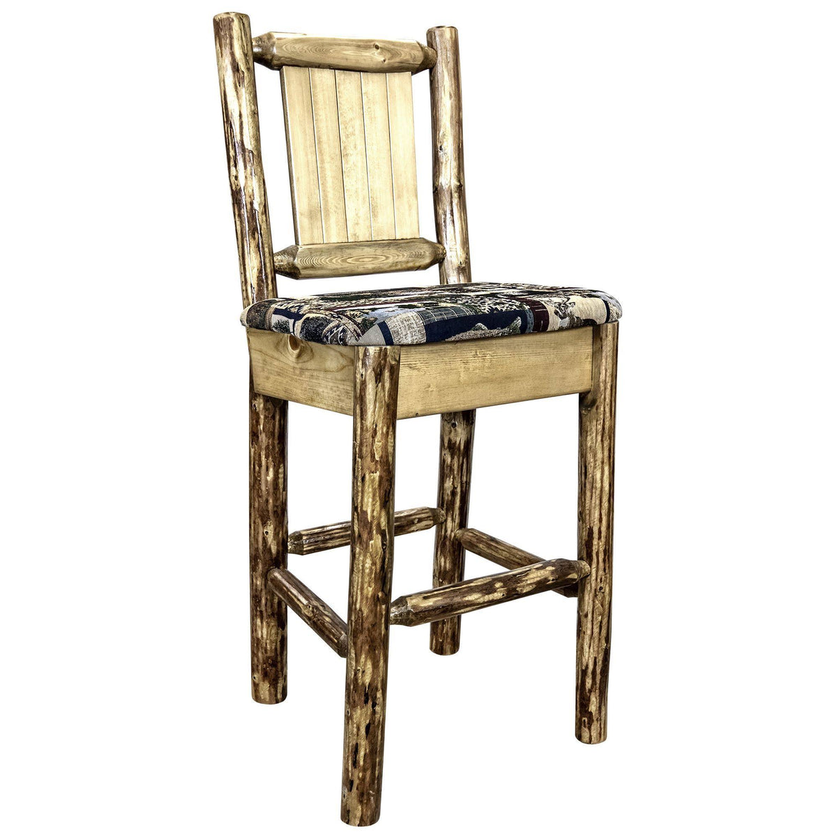 Woodland Upholstery Barstool with Back Z209