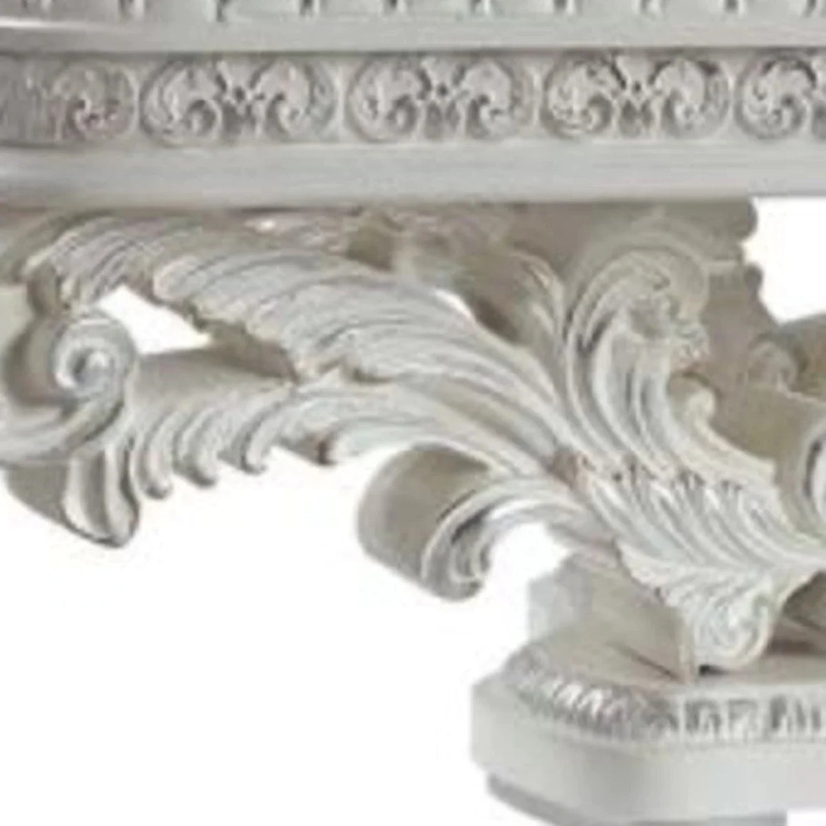 Antique White Manufactured Wood & Resin Rectangular Coffee Table Z59777
