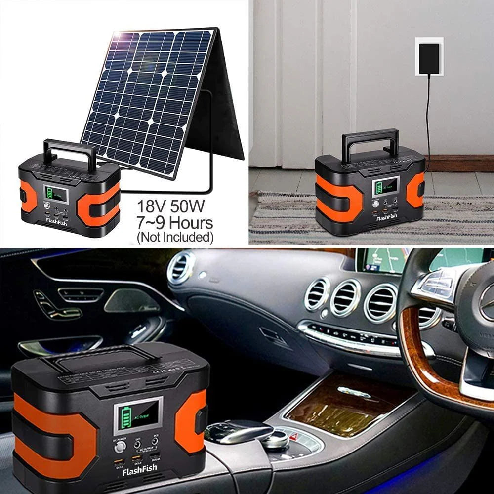200W Peak Power Station 166Wh Backup E7650