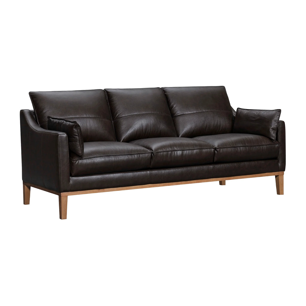 Dark Brown Leather Sofa Y169769