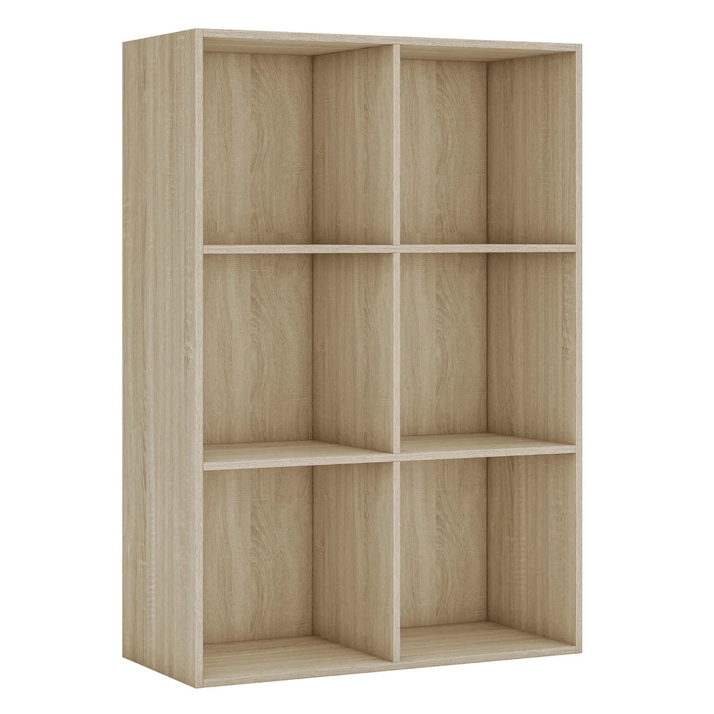 White 6 Cube Bookcase Storage Cabinet B577