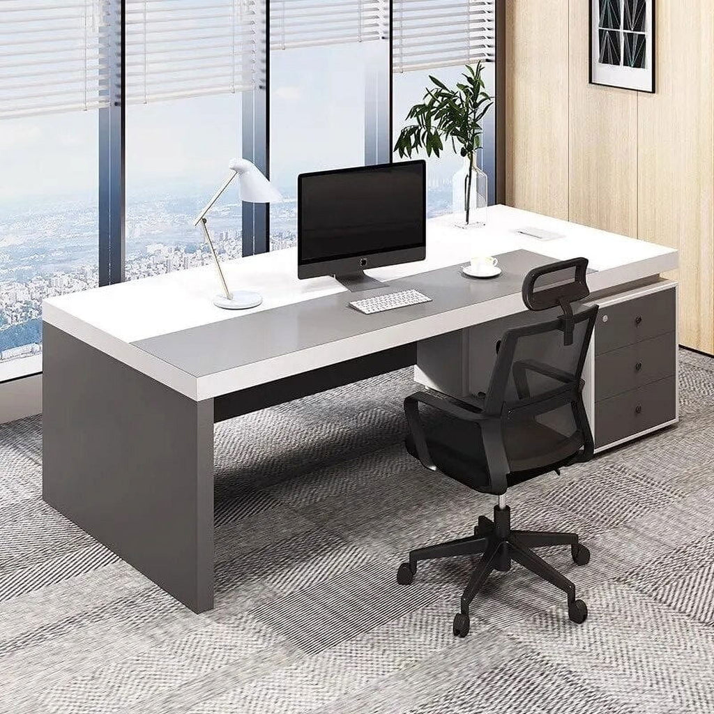 White Office Desk Workstation O651710