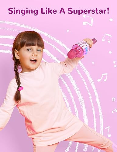 Kids Karaoke Microphone with LED Light I4415