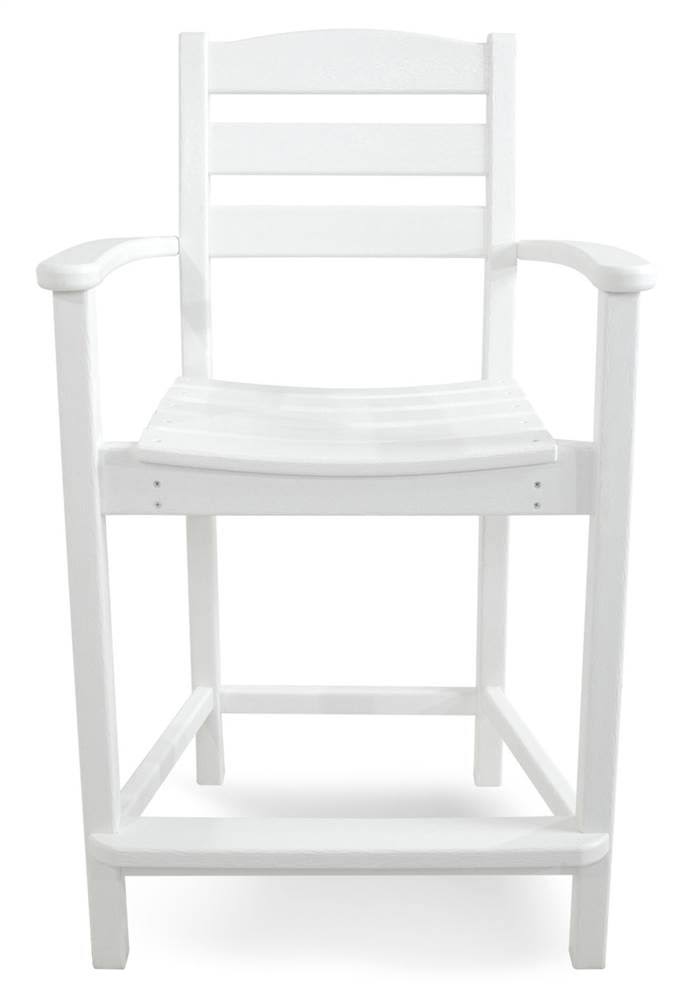 White Counter Arm Chair C4370
