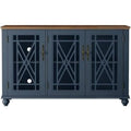 Vintage Wood Kitchen Accent Buffet Sideboard Cabinet Q87244