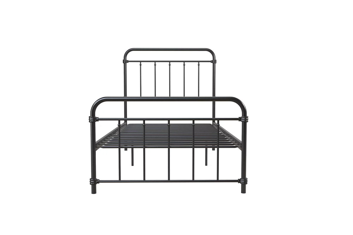 Black Twin Metal Platform Bed D996019