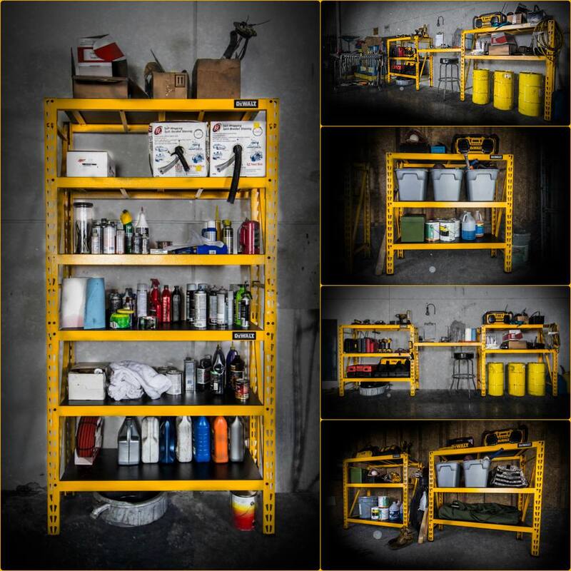 Yellow 3-Tier Steel Storage Shelving Unit X44207