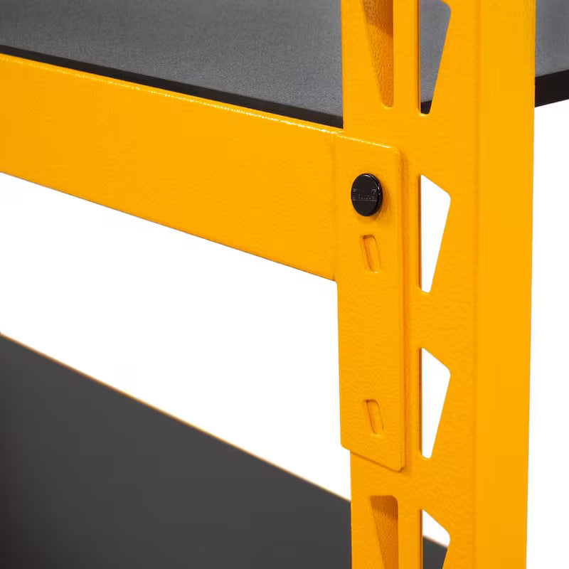 Yellow 3-Tier Steel Storage Shelving Unit X44207