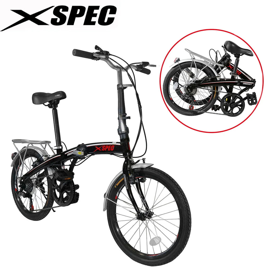 White 7 Speed Folding Compact Bike K221547