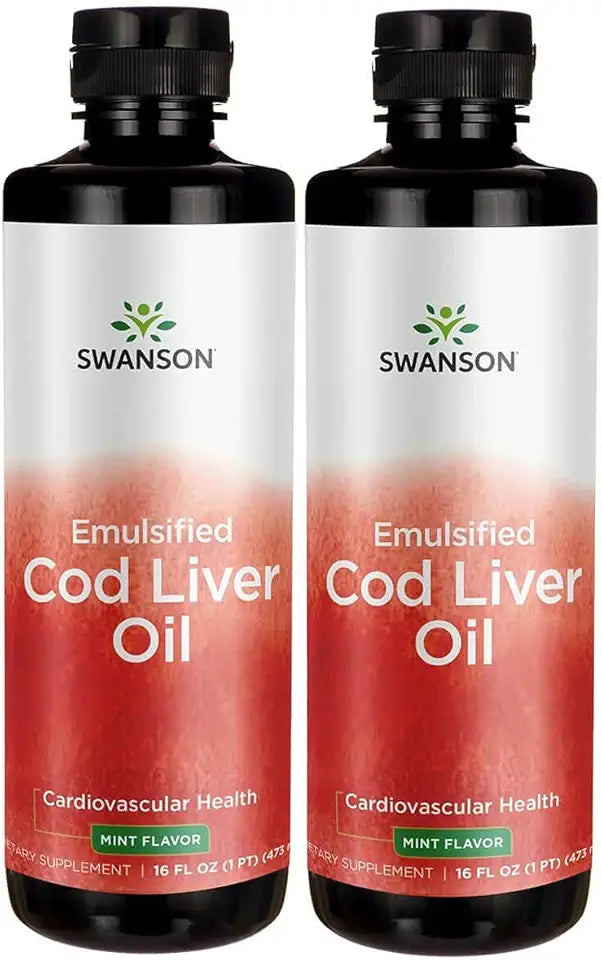 Cod Liver Oil Mint Flavor 16 fl oz 2 Pack U7045