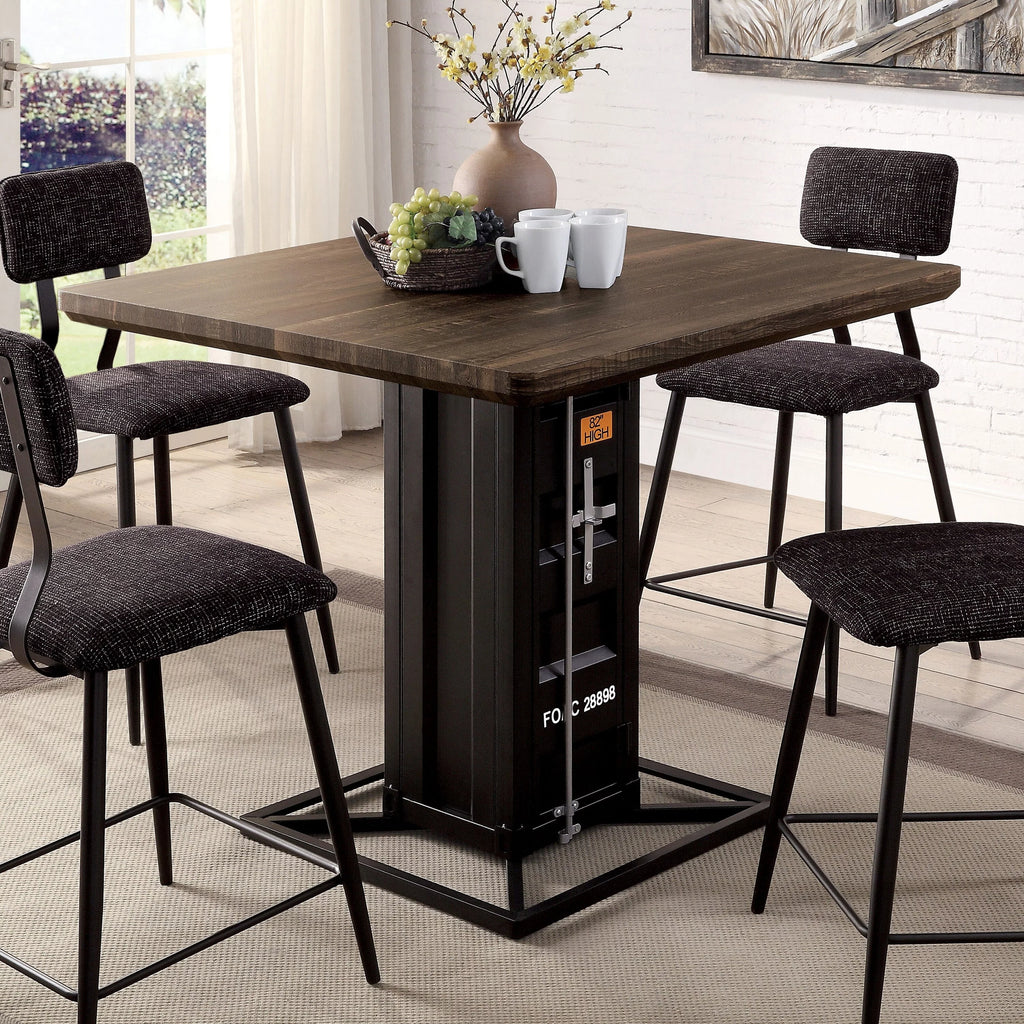 Walnut Wood Counter Height Table P9377