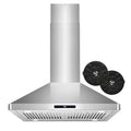 30 in. 380 CFM Convertible Ductless Island Range Hood M347619