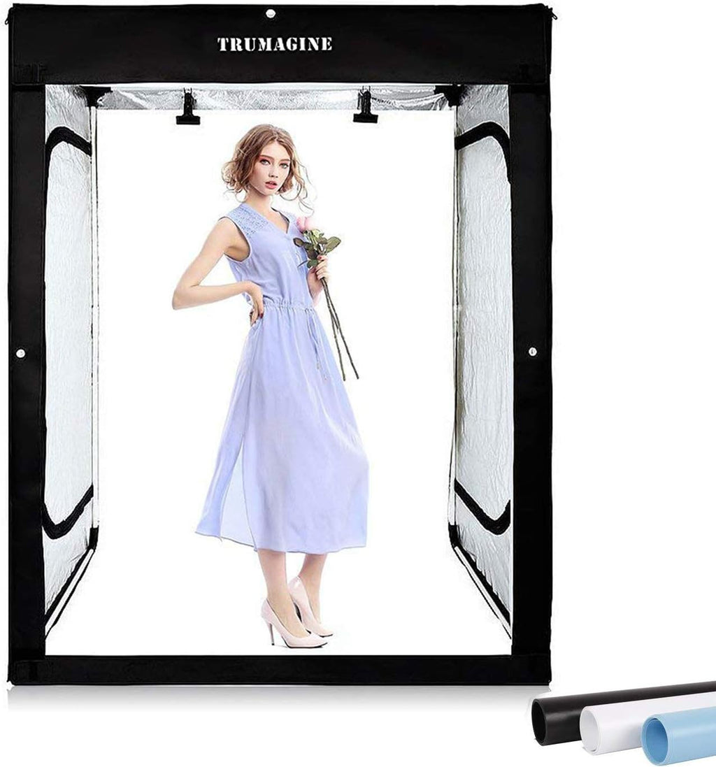 LED Studio Lightbox with 3 Colors Backdrops and Carrying Bag G170