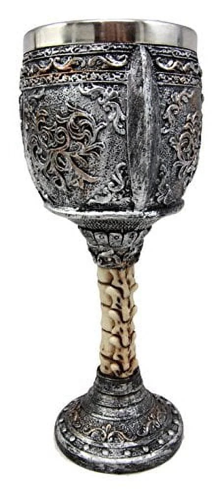 Skull Wine Goblet Chalice Cup 6oz V26376