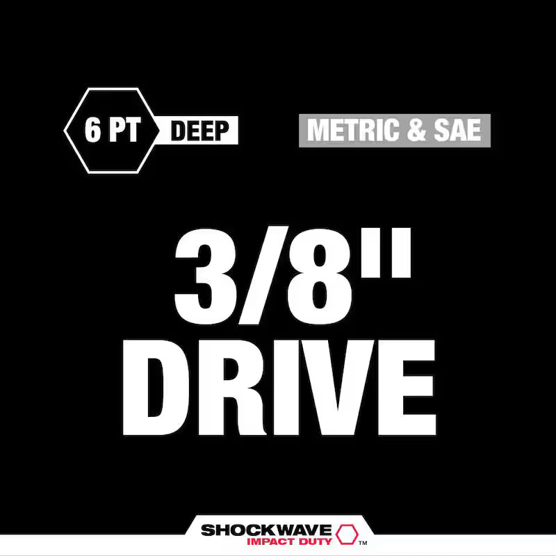 3/8 in. Drive Metric and SAE Deep Well Impact Socket Set 36-Piece K4942